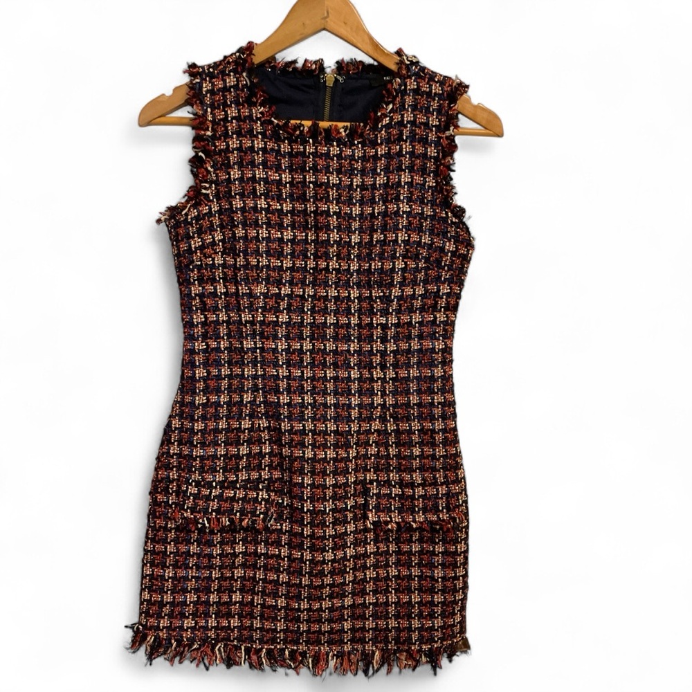 Fate Multicolor Tweed Mini Dress - Picture 2 of 10